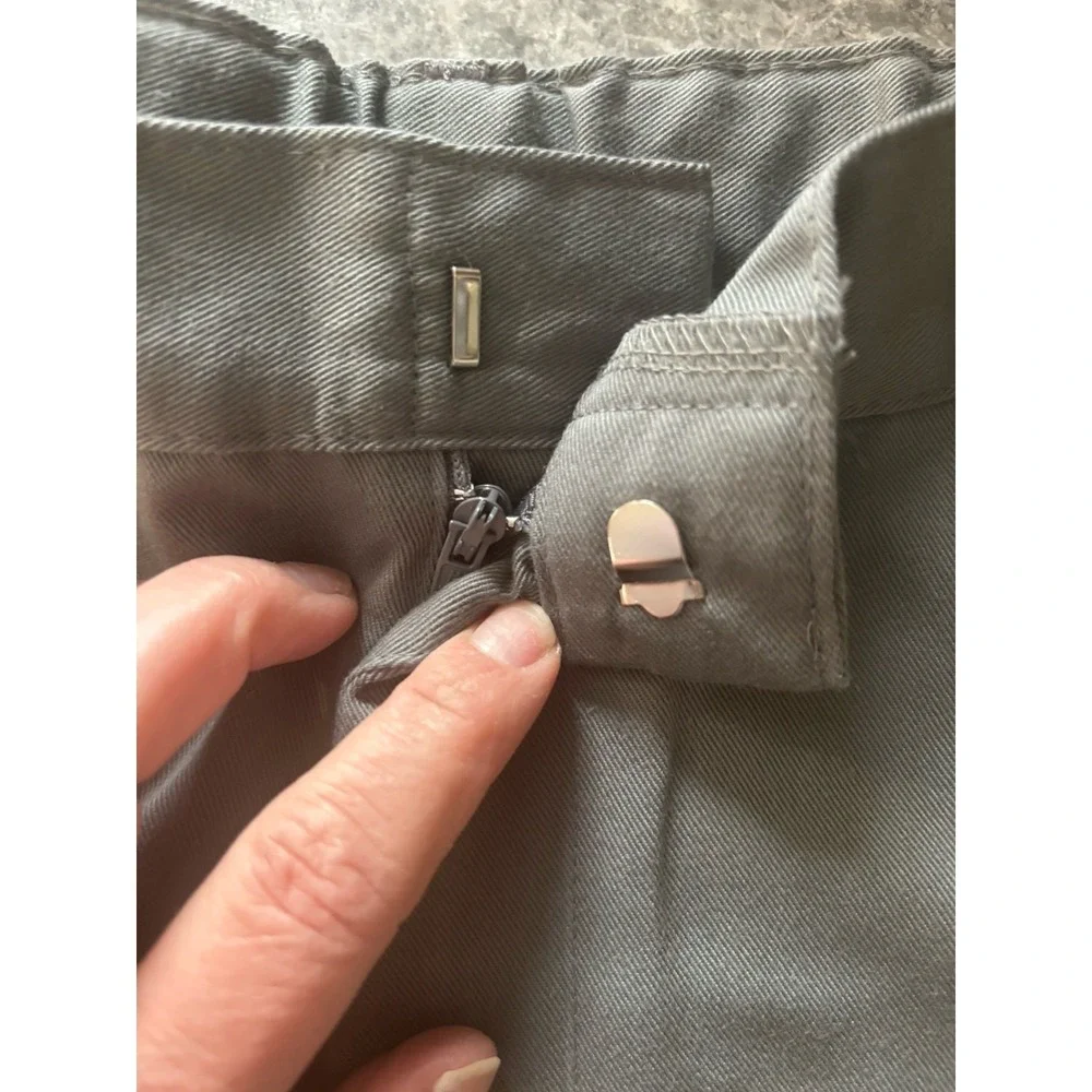 Unik Boys Gray Size 14 Uniform Shorts 10.75